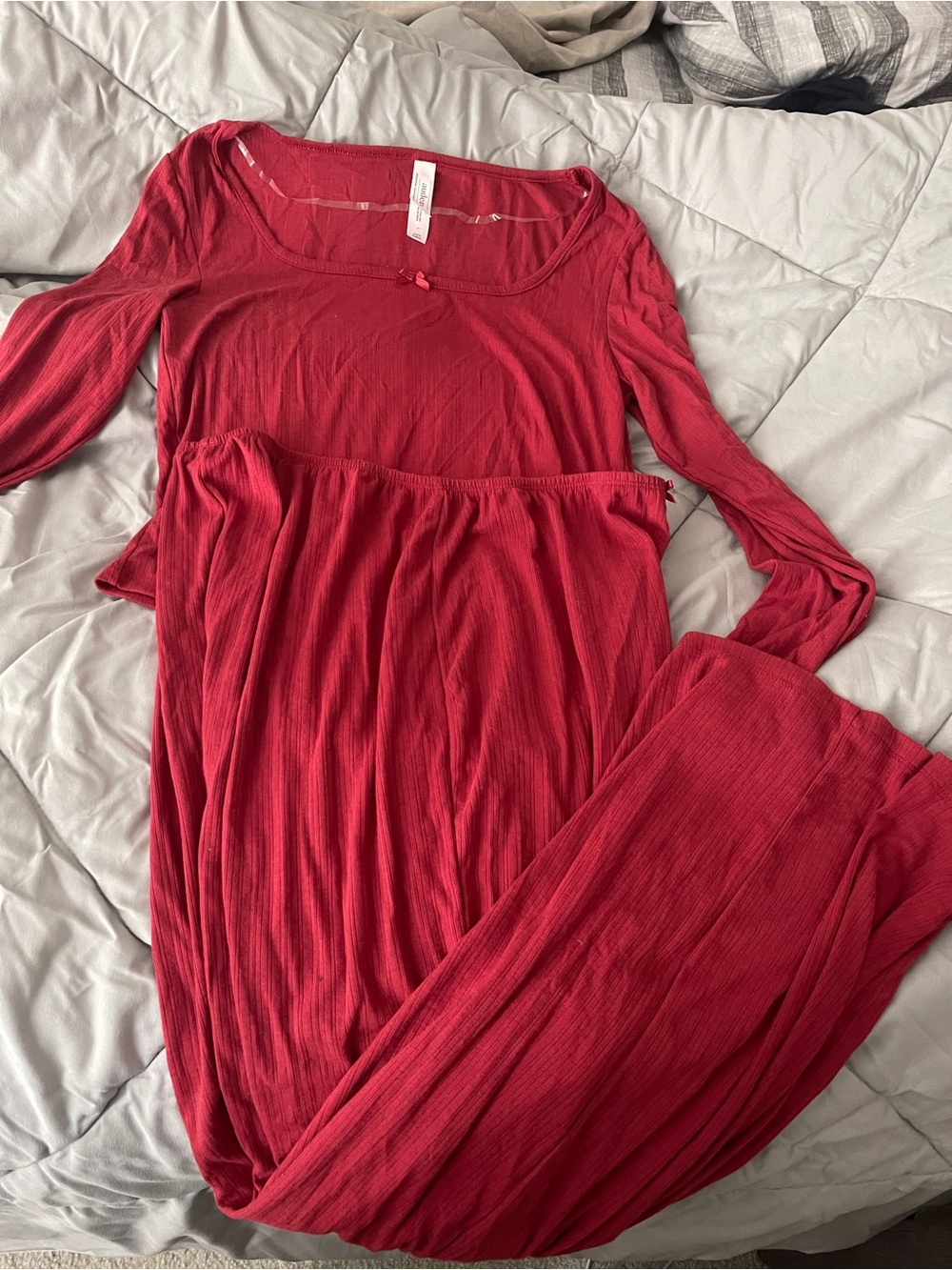 Women’s Long Sleeve Red pj set